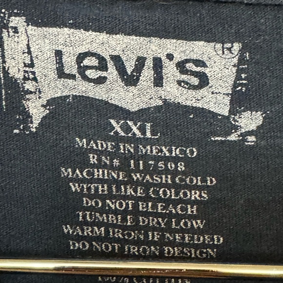 Vintage Distressed Thick Levi’s LEVI STRAUSS Men’s XXL T-Shirt Golden Gate SF - Picture 4 of 4